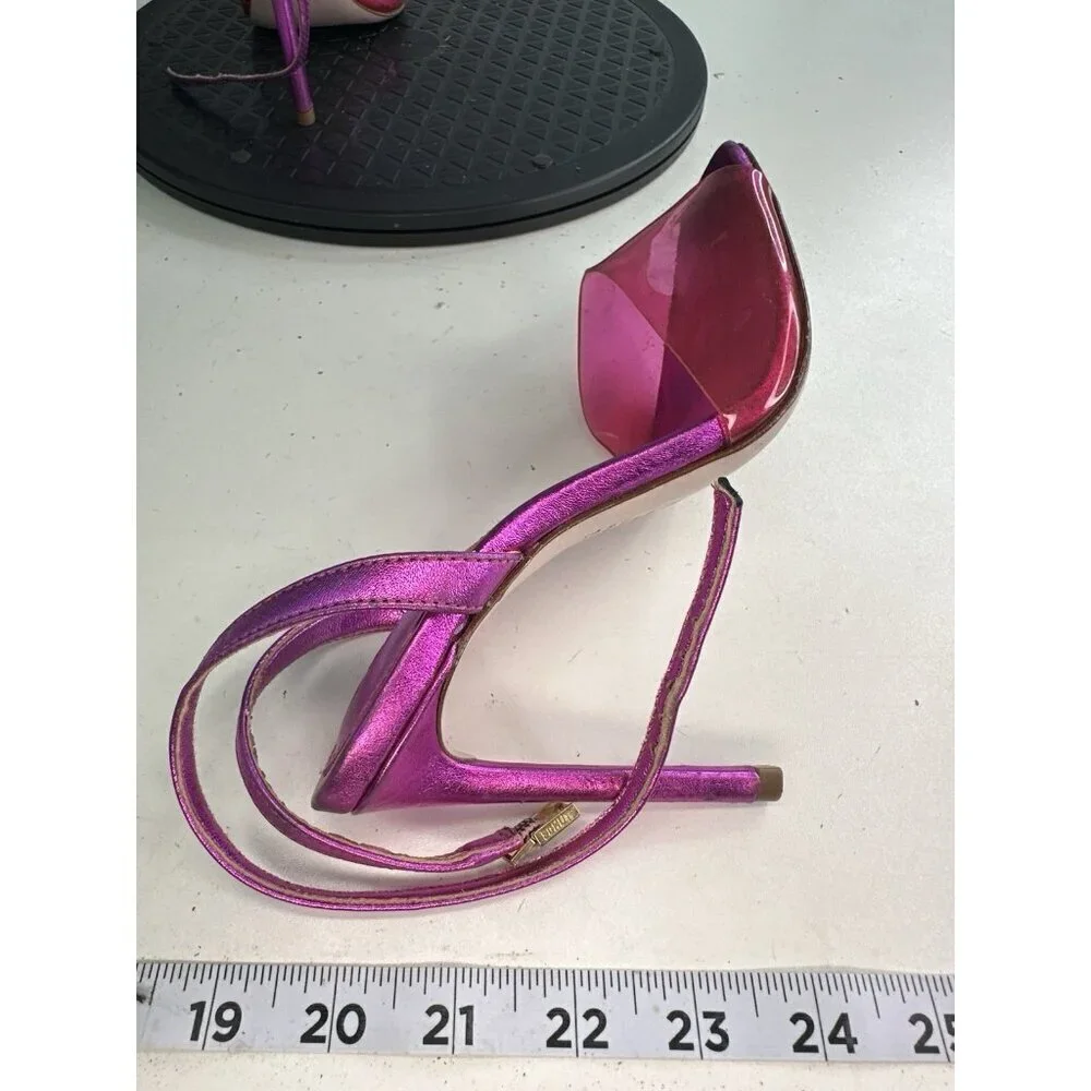Schutz Jamili Barbie Pink Sandal Heels Size 6B